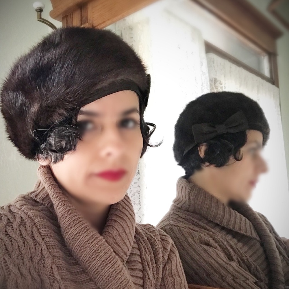 Vintage Marshall Field & Company Fur Hat